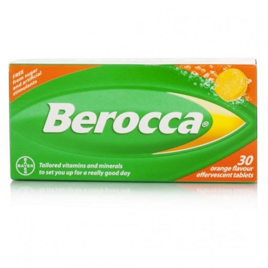 Berocca Orange Flavour Effervescent 30 Tablets